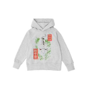Bluza dziecięca, szara - Zodiak Byk - Japoński Kanji